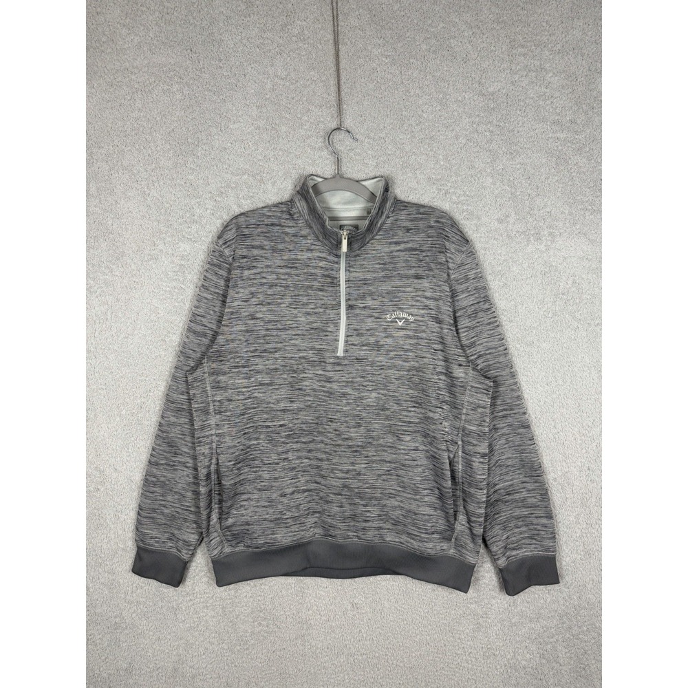 Callaway 1/4 Zip Pullover Sweater Men's Size L Gray Weather Series